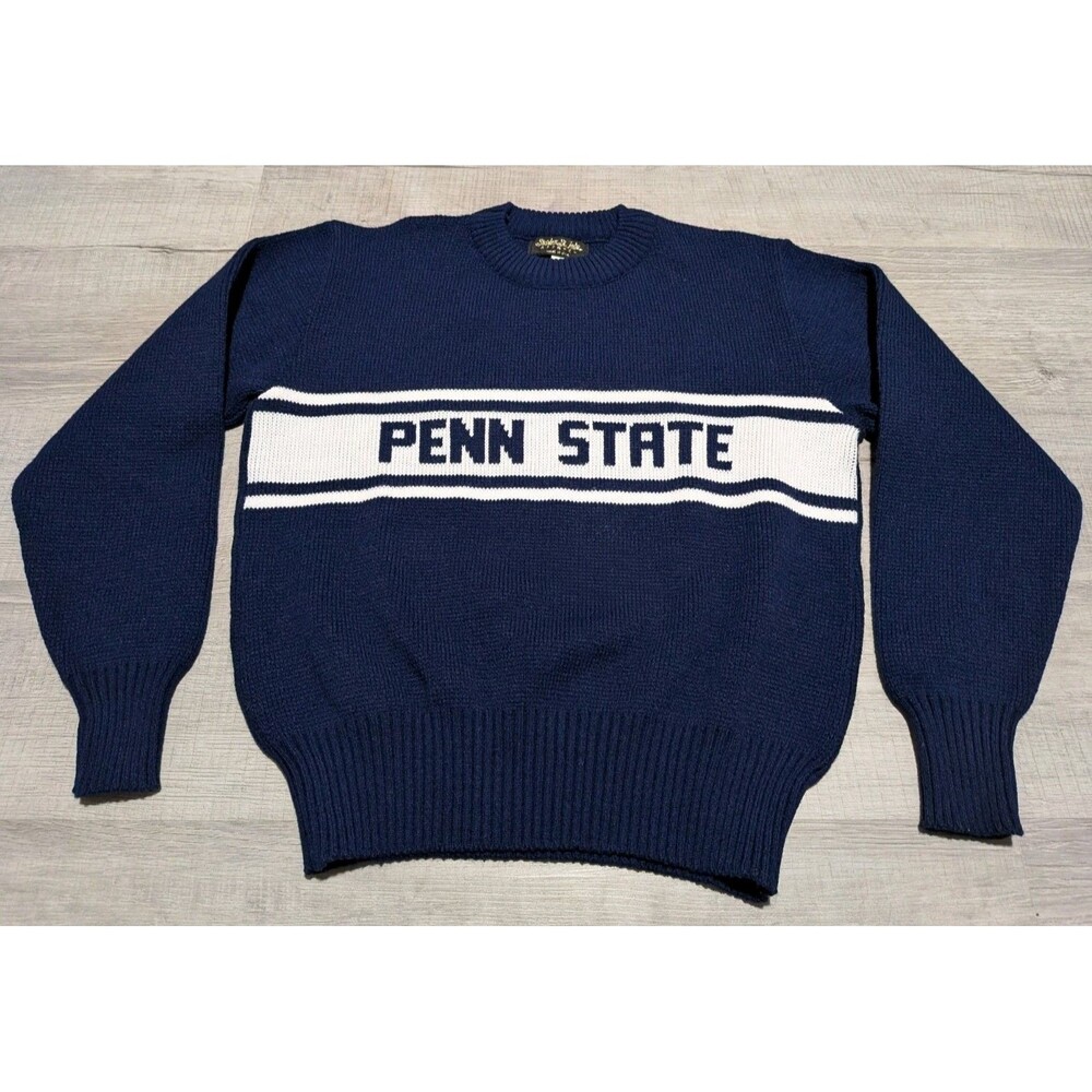 Penn State Knit Sweater Stephen St John Women's Sz Medium Blue